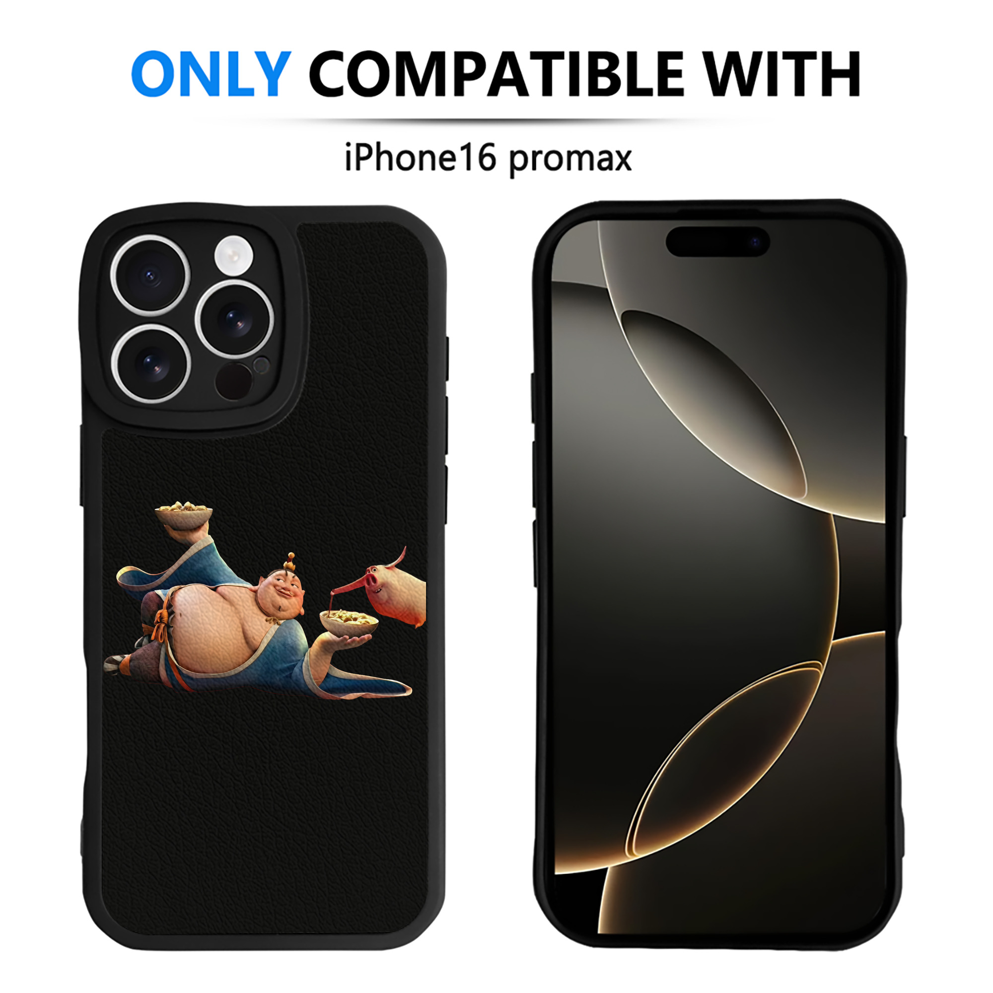 （画像用） Ne Zha 2 ナタ 魔童の大暴れ 【iPhone 16シリーズ対応】シリコンスマホケース（レザー調） 材質：シリコン